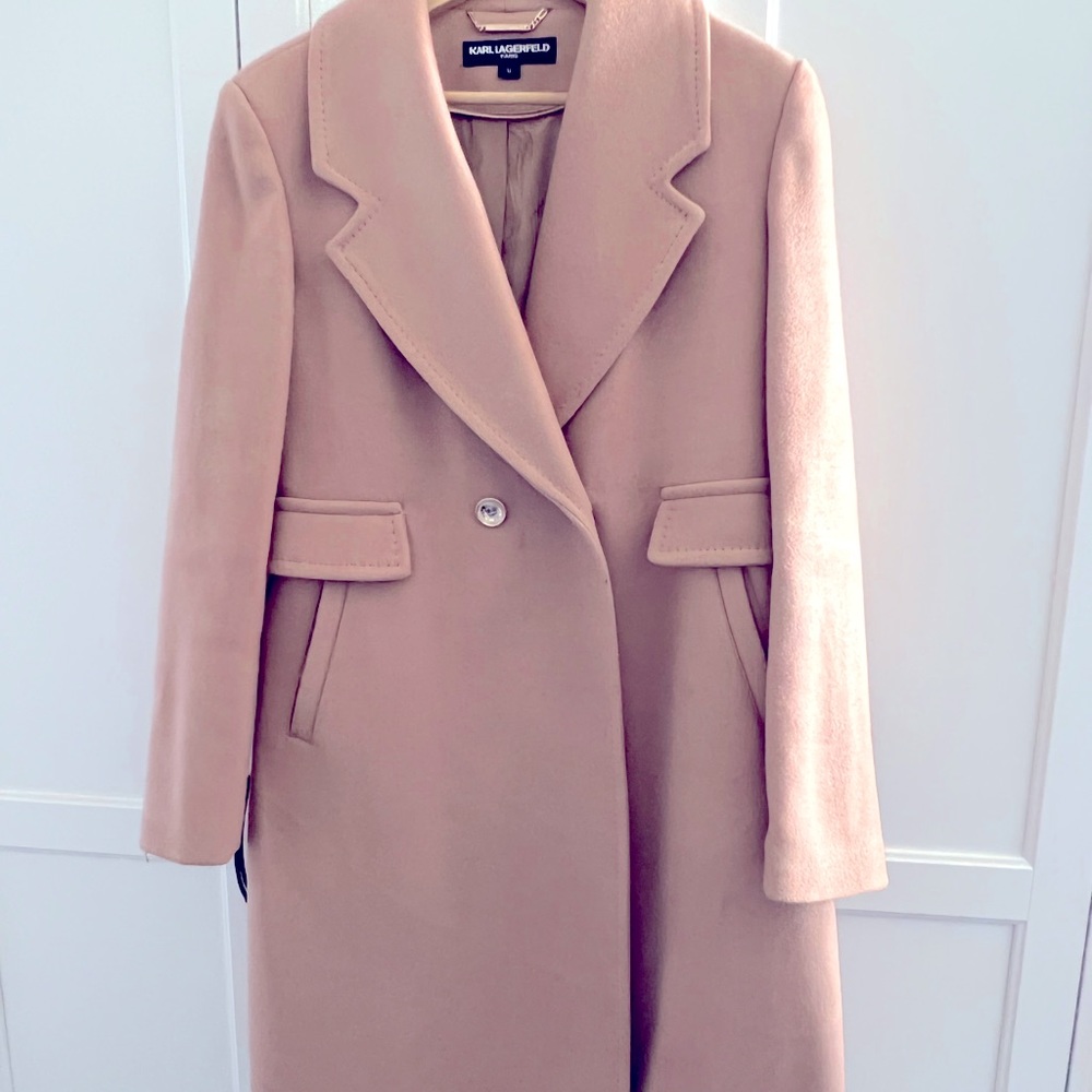 Karl Lagerfeld Paris Double Breasted Coat